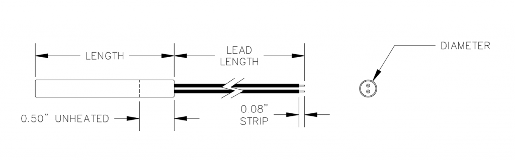 Cartridge Heater Outline